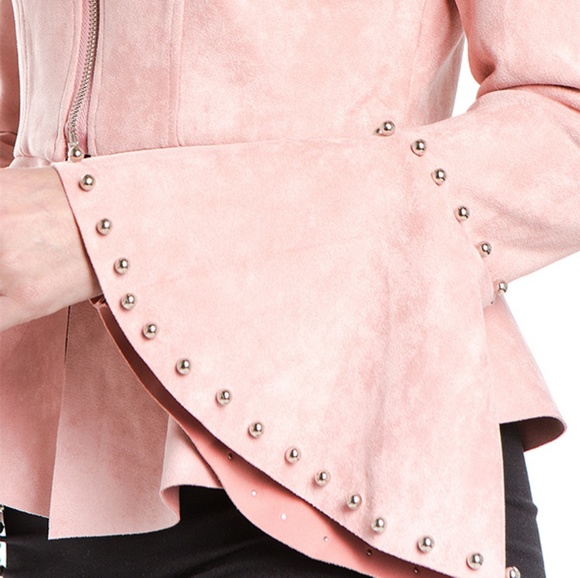 ROSE PINK suede Jacket - Picture 4 of 4